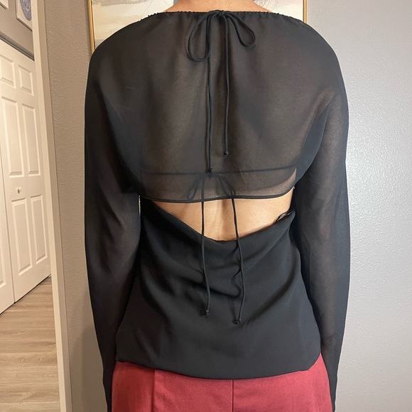 NWOT Zara black top - Picture 3 of 4